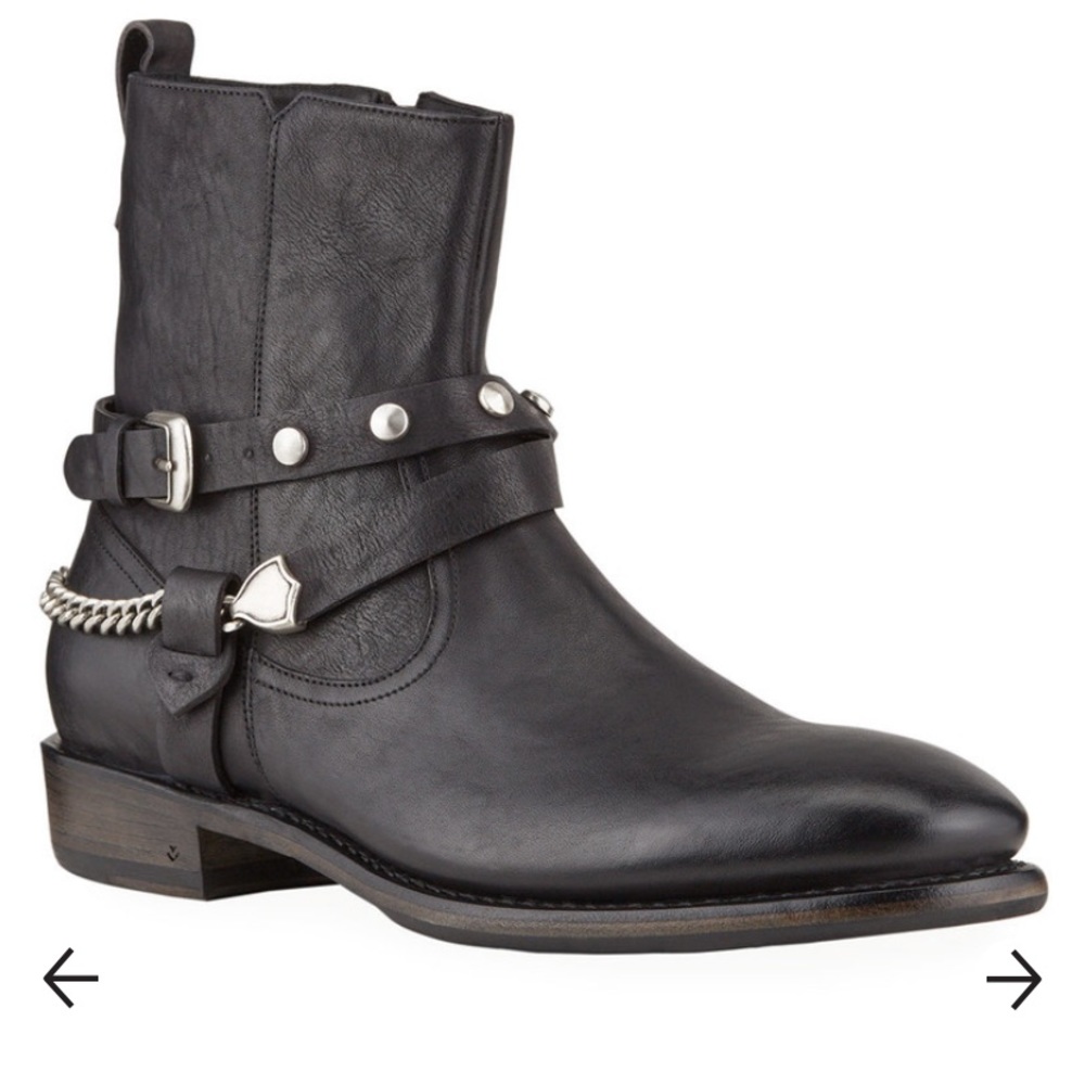 🎉HOST PICK🎉 JOHN VARVATOS HERITAGE DOUBLE BELT ANKLE BOOTS